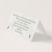 Père Noël Professionnel Tente Carte de visite M&Mm (Back)