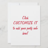 Père Noël "Rabats-Joye" Cartes d'invitation drôles (Dos)