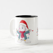 Père Noël Rabbits Christmas Mug (Devant gauche)