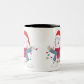 Père Noël Rabbits Christmas Mug (Centre)