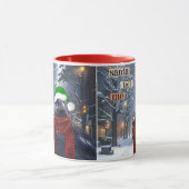 Père Noël Raven amusant café de Noël tasse (Centre)