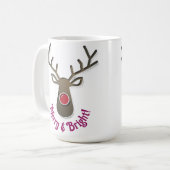 Père Noël & Reindeer Mugs - cadeaux de Noël (Devant gauche)