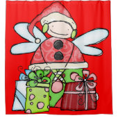 Père Noël rideau de douche de Noël Rouge (Devant)