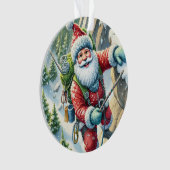 Père Noël Rock Escalade en montagne Noël (devant)