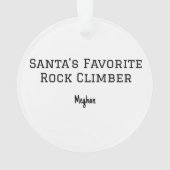 Père Noël Rock Escalade en montagne Noël (dos)