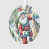 Père Noël Rock Escalade en montagne Noël (devant)