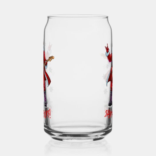 Père Noël Rocks ! Funny Père Noël jouant de la gui (Gauche)