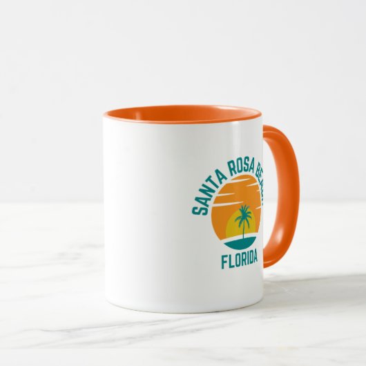 Père Noël Rosa Beach Floride Café Mug (Devant droit)