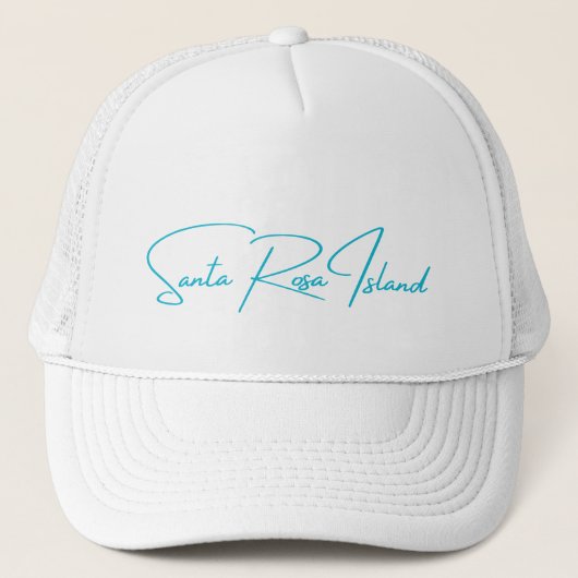Père Noël Rosa Island Casquette Aqua Logo (Devant)