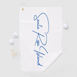 Père Noël Rosa Island Golf Serviette Blue Logo