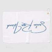 Père Noël Rosa Island Golf Serviette Blue Logo (Horizontal)