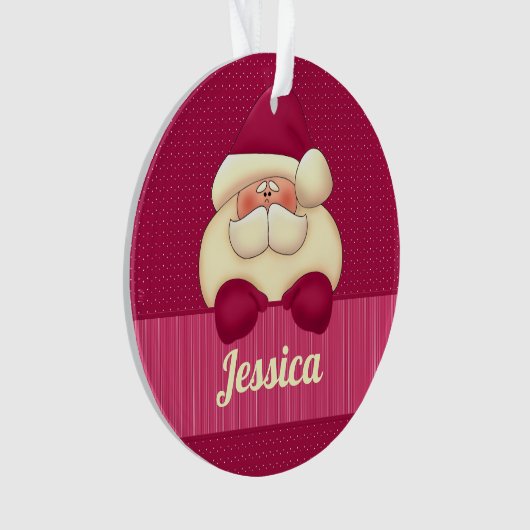 Père Noël rose avec nom Noël (devant)