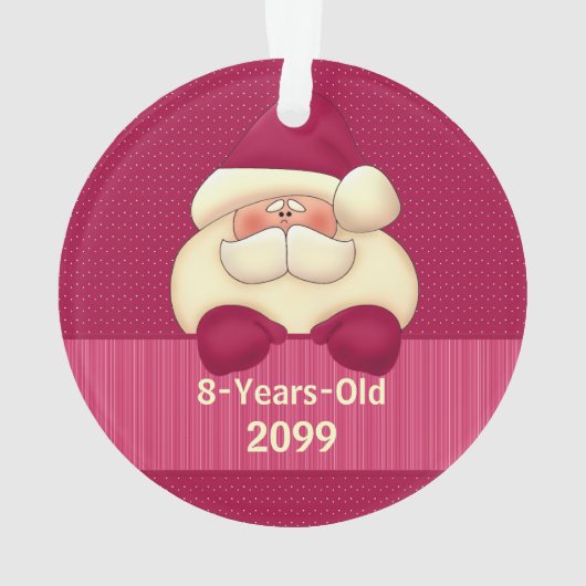 Père Noël rose avec nom Noël (dos)