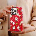 Père Noël Rouge coque iphone de Noël Mate<br><div class="desc">Notre coque iphone de Noël rouge du Père Noël est un excellent ajout à votre collection pour Noël. N'hésitez pas à contacter le propriétaire du magasin pour toute question supplémentaire sur nos produits. PurdyCase©</div>