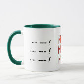 Père Noël, Rudolph Ho ! Tasse de Noël - (Gauche)