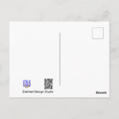 Père Noël & Rudolph Joyeux croûte de Noël. Carte p (Dos)