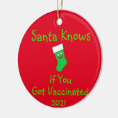 Père Noël sait si vous avez reçu un ornement en cé (Gauche)