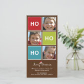 Père Noël Says - Carte photo de Noël (Debout devant)