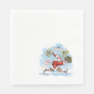 père Noël serviettes en papier pour le déjeuner