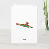 "Père Noël s'il vous plaît appelez ici" carte de N (Dos)