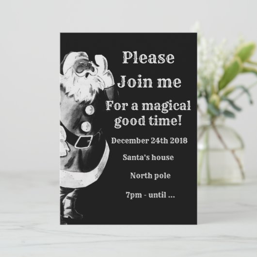 Père Noël S'Il Vous Plaît Rejoignez Mon Invitation (Debout devant)