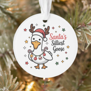 Père Noël Silly Goose Noël Canard Drôle Mignon