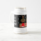 PÈRE NOËL SLEIGH & REINDEER CHRISTMAS STEIN MUG (Devant gauche)