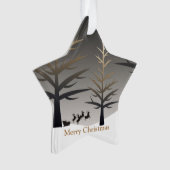 Père Noël Sleigh Tree Silhouette Élégant Noël (devant)