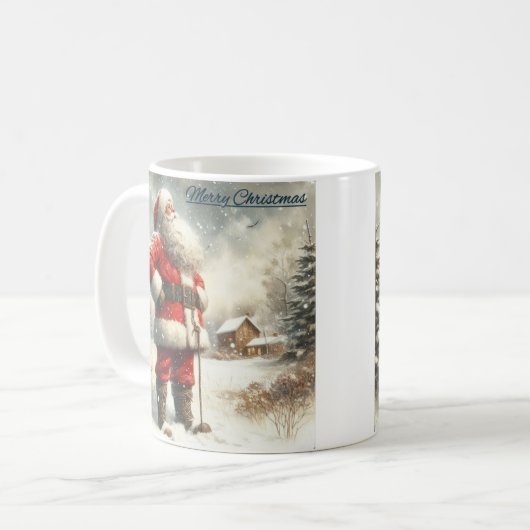 Père Noël Solitude Café Mug (Devant gauche)