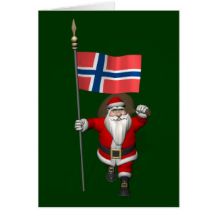 Père Noël Sucré Avec L'Ensigne De Norvège