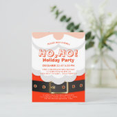 Père Noël Suit Noël Ho, Ho, Invitation de fête de (Debout devant)