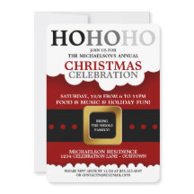 Père Noël Suit Noël Invitations