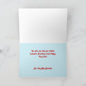 Père Noël Suit sur la carte de Noël (Intérieur)