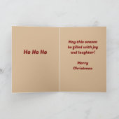 Père Noël sur la carte de noël de moto (Intérieur)