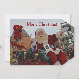 Père Noël sur la carte plat Parade