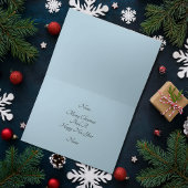 Père Noël sur la moto Carte pliée Noël