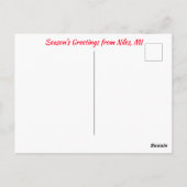 Père Noël sur la rivière Carte postale 1 (Dos)