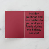 Père Noël sur une carte de Noël de Harley (Intérieur)