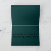 Père Noël sur une carte de Noël de moto (Intérieur)