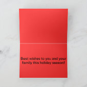 père Noël sur une carte de Noël de moto (Intérieur)