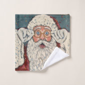 Père Noël Surpris (Gant de toilette)
