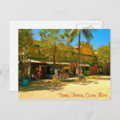 Père Noël Teresa, carte postale du Costa Rica (Devant / Derrière)