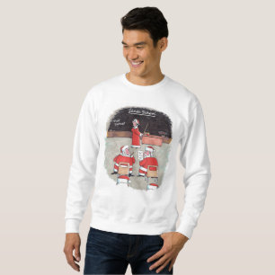Père Noël Test hommes sweatshirt blanc