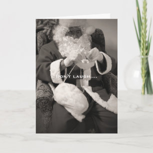Père Noël Tricot pour la carte de voeux d'hiver