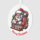 Père Noël unique jouant aux échecs (devant)