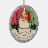 Père Noël ustensiles saisons manger ornement de No (Droite)