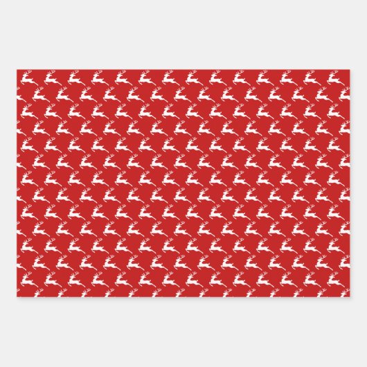 Père Noël va emballer le papier papier à plat séri (Devant 2)