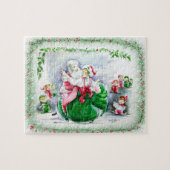 Père Noël valsant et Mme Claus Puzzle (Horizontal)