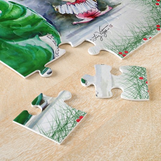 Père Noël valsant et Mme Claus Puzzle (Côté)