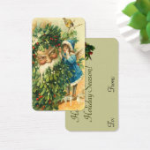 Père Noël victorienne et Fae Mini salutations ou é (Bureau)